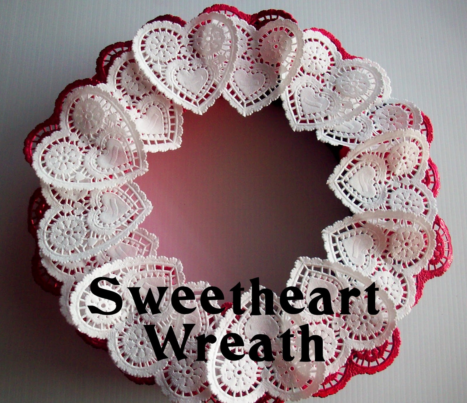 Valentine Doily Wreath. Kids Valentine Crafts Doilies. View Original ...