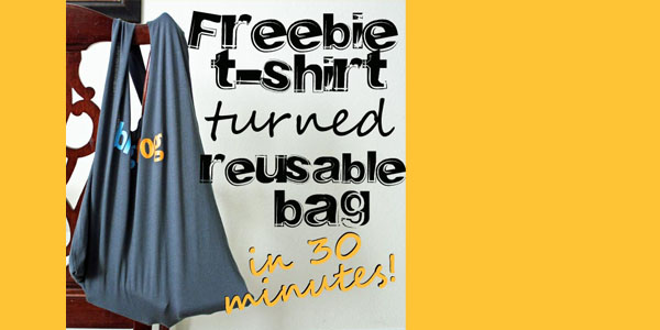 Turn a Freebie T-Shirt Into a Reusable Bag