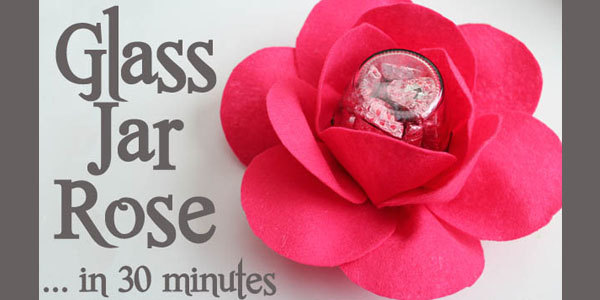 Glass Jar Roses