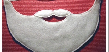 easy santa beard - snazzlecraft blogspot