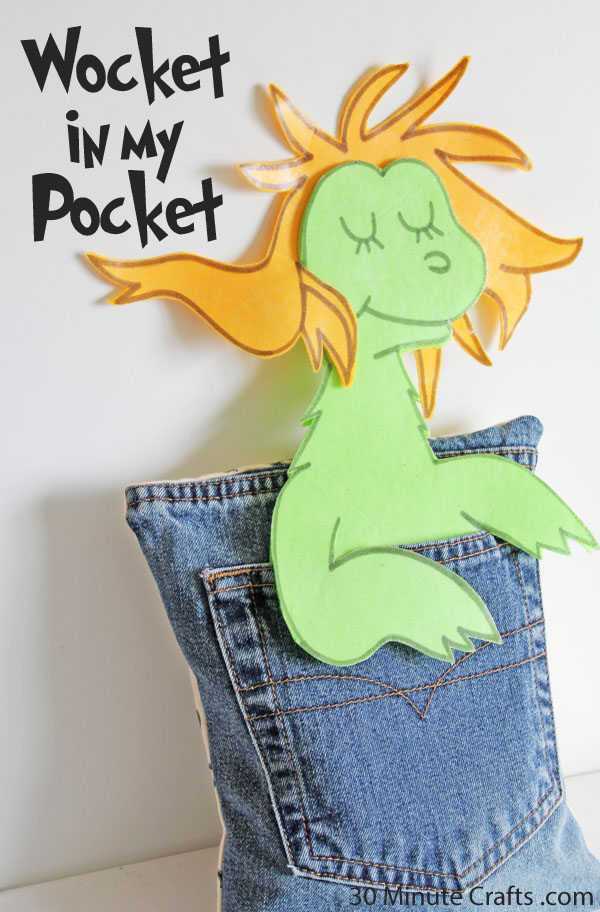 Wocket in My Pocket Craft Dr. Seuss Crafts 30 Minute Crafts