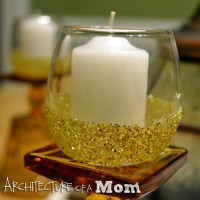 Glitter Votive Holder Architecture of a Mom