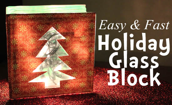 Holiday Glass Block