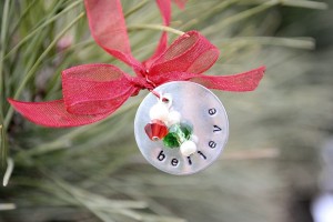 Hand Stamped Ornament - Crazy Little Projects