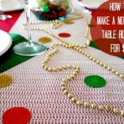 No sew cheap easy Table Runner CRAFT