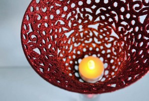 candle in sconce