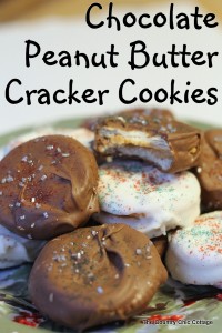 chocolate peanut butter cracker cookies