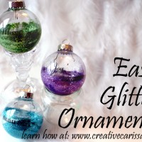 easy glitter ornaments