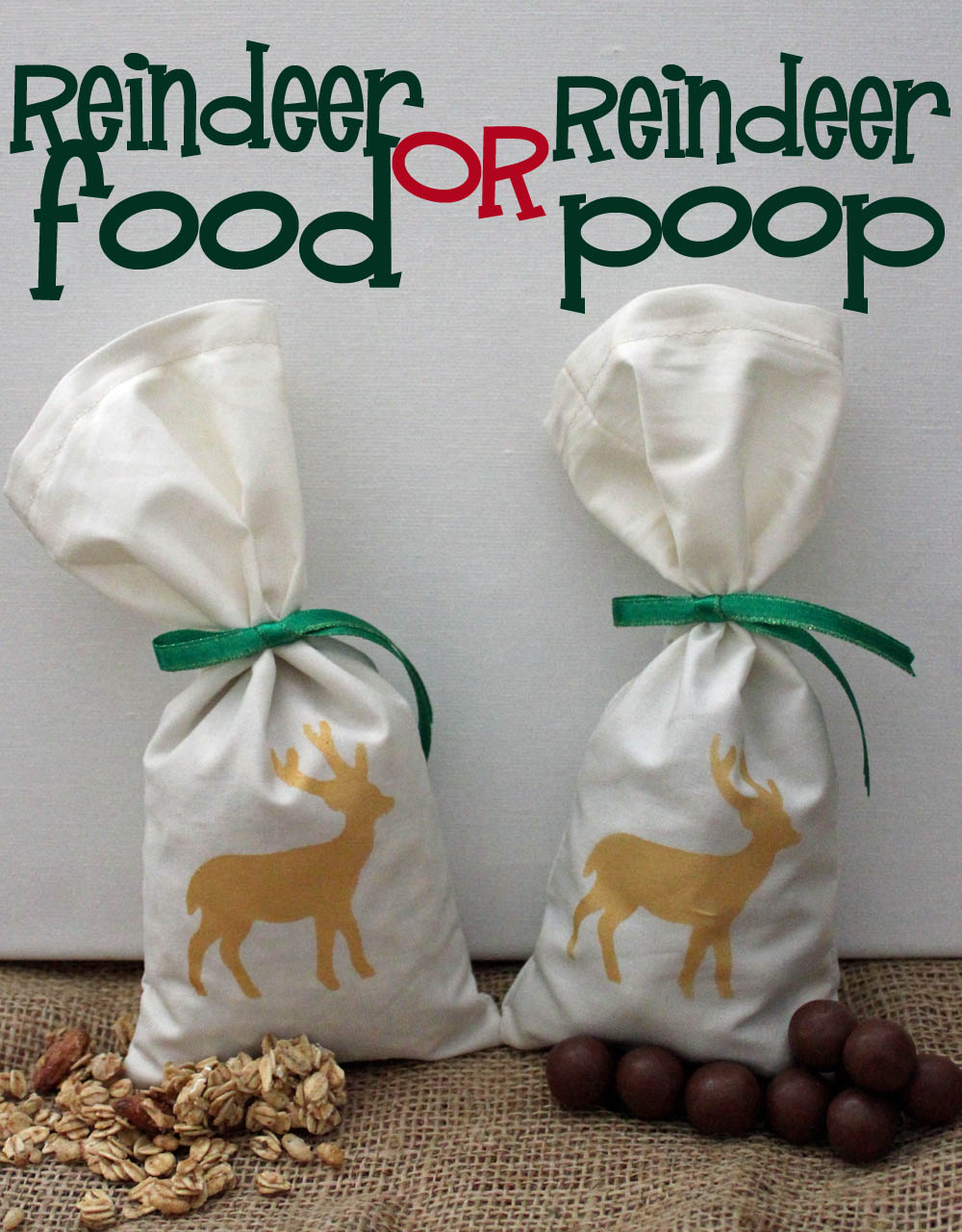 Reindeer deals food bags