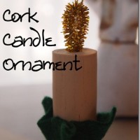 wine cork candle ornament - my very educated mother