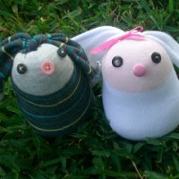 Cute Sock Bunnies - Crafting Hazard