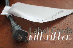 Label Cords With Ribbon