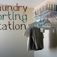 Clean Laundry Sorting Station