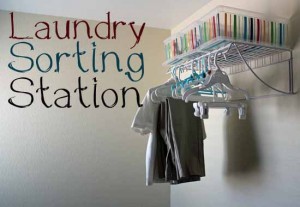 Clean Laundry Sorting Station