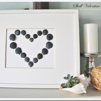 Simple Shell Valentine Art by Sand & Sisal