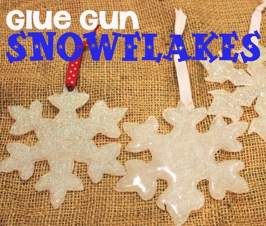 glue Gun snowflakes