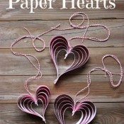 hoosier homemade - valentine paper hearts