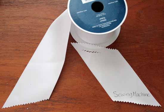 make tags for cords out of ribbons