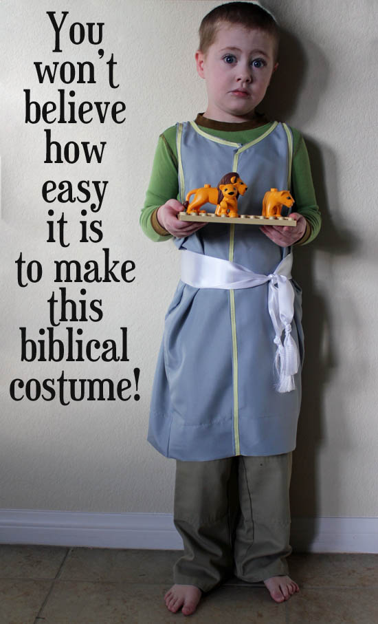 Make a 30 Minute Biblical Figure Costume from a pillowcase