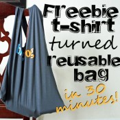 t shirt made into reusable bag