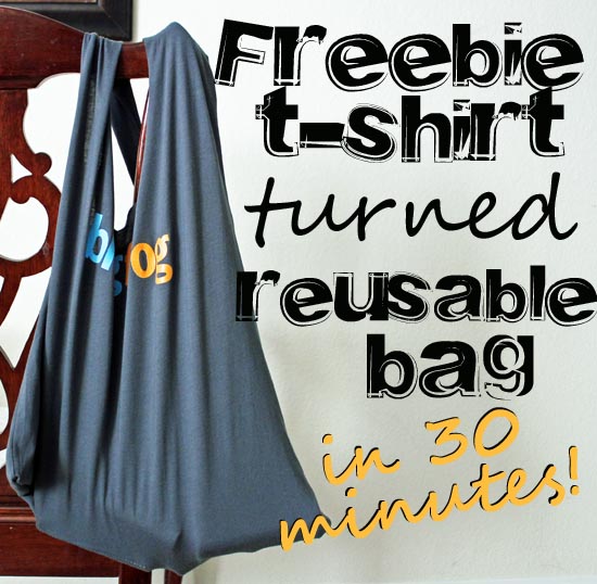 t shirt made into reusable bag