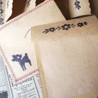whimsey-love sewing paper envelopes