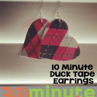 Duck Tape Earrings in 10 Minutes