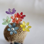 Flower head pin - Craft Test Dummies