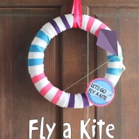 fly a kite spring wreath - the country chic cottage