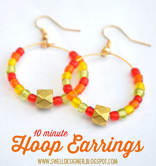 10-minute-hoop-earrings - swelldesigner