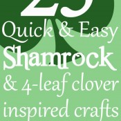 25 quick and easy shamrock crafts