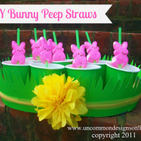 DIY-Bunny-Peep-Straws - uncommon designs