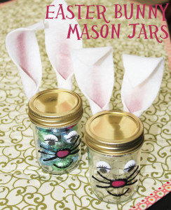 Easter Bunny Mason Jars