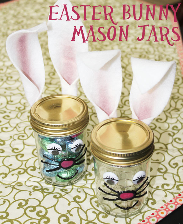 Easter mason jar craft favors