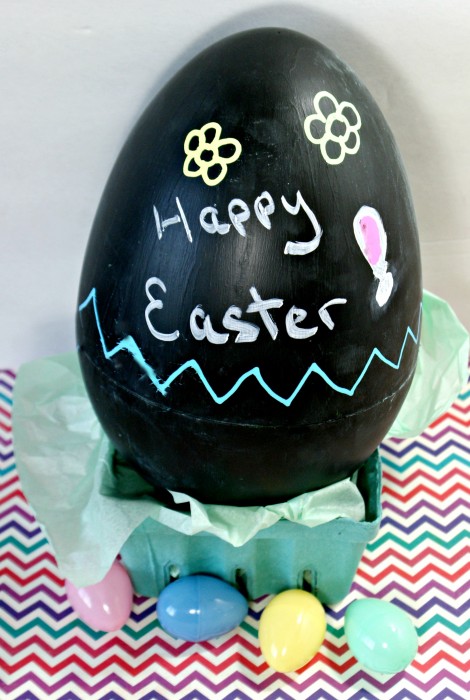 Giant Chalkboard Easter Egg - Clever Pink Pirate