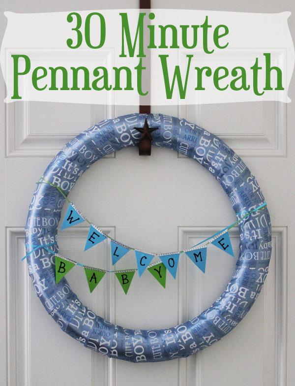 30 Minute Pennant Wreath