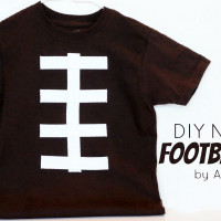No sew football t-shirt from A Night Owl Blog