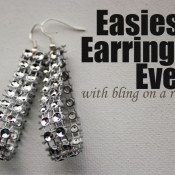 Easiest Earrings Ever with Bling on a Roll