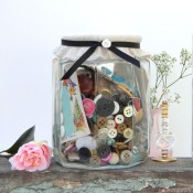 fabric covered storage jars - carolyns homework