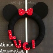 minnie mouse disney wreath - mine for the making