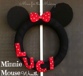 minnie mouse disney wreath - mine for the making