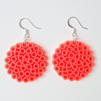 perler bead earrings - maker mama