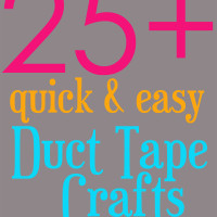 quick and easy duct tape crafts on 30 Minute Crafts website