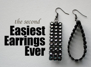the second easiest earrings ever