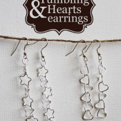 Falling Stars and Tumbling Hearts earrings - so quick and easy you won't believe it!