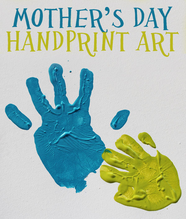 Mother's day handprint store art