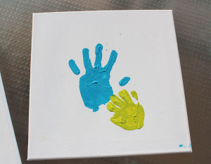Mother's Day Handprint Canvas