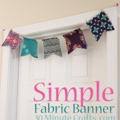 Simple Fabric Banner