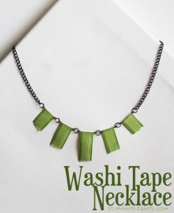 Washi Tape Necklace - 30 Minute Crafts