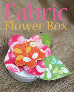 fabric flower box